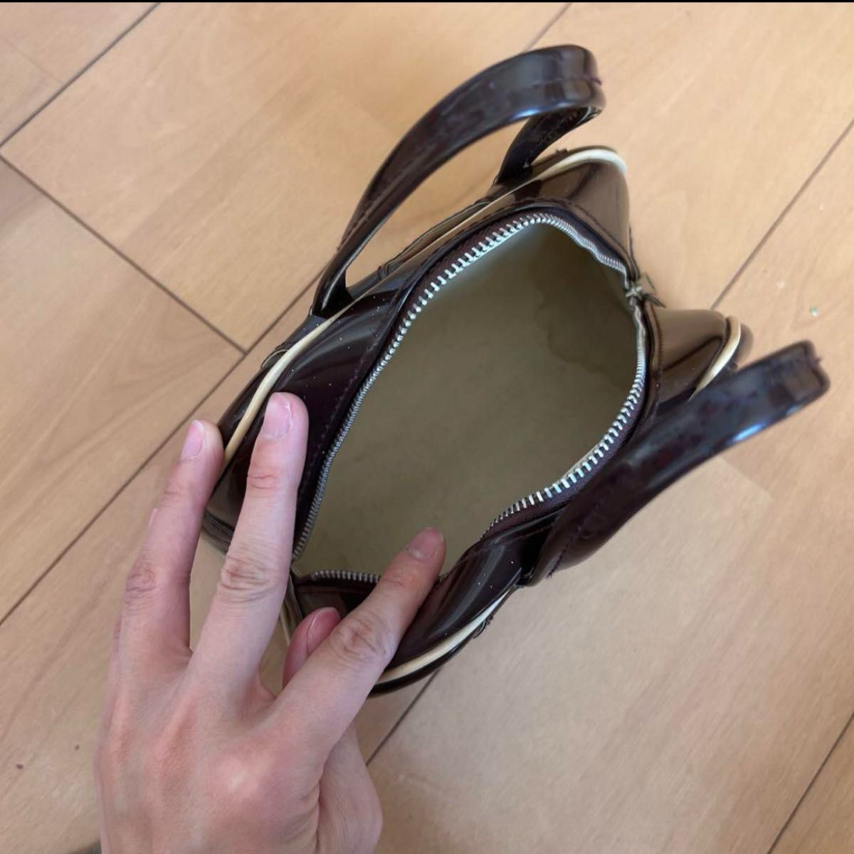 80s adidas mini bag ビンテージ エナメルミニバッグ ボストンバッグ