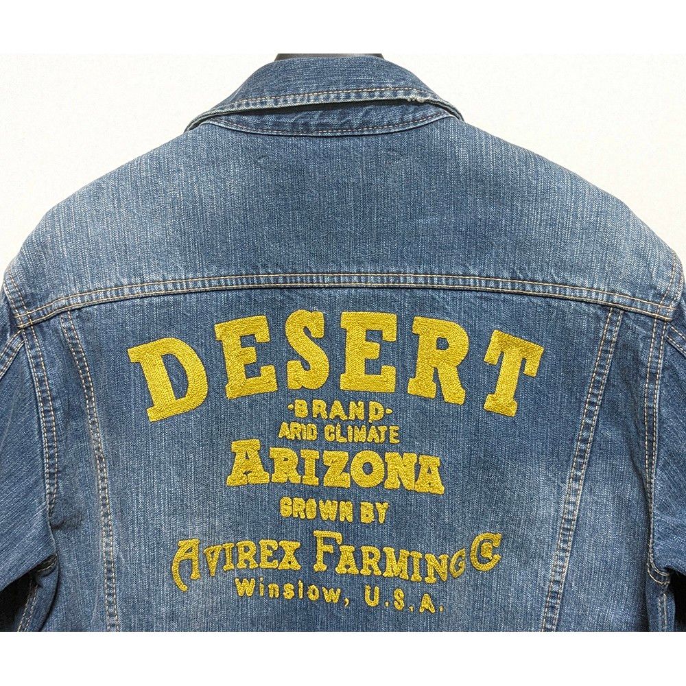AVIREX 刺繍Gジャン XL 美品 DESERT ARIZONA デニムジャケット