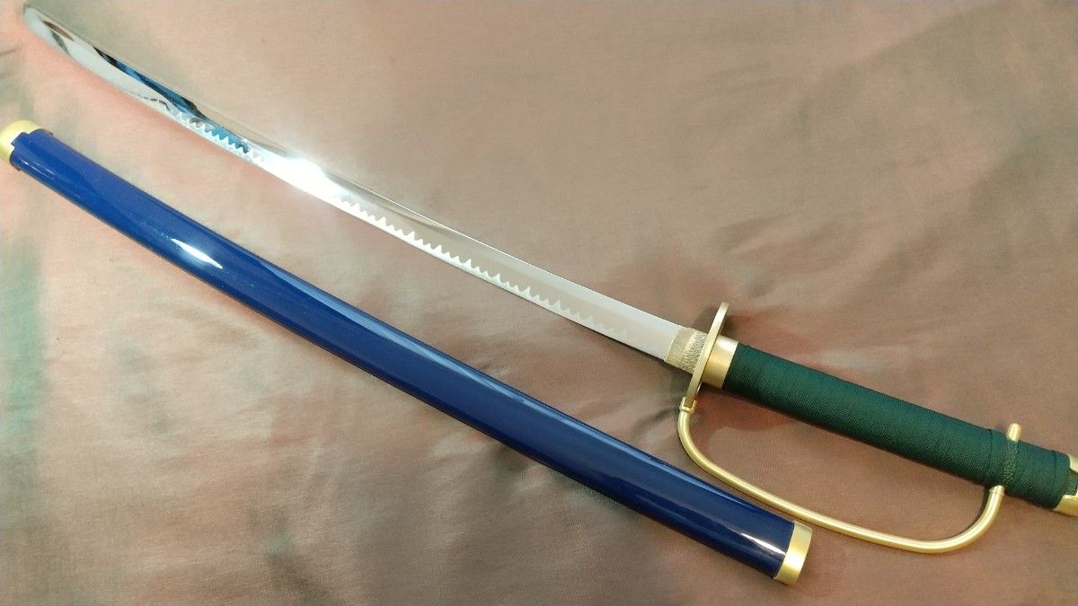 金属刀身】模造刀 海賊 ワンピース シャンクス 武具 日本刀 コスプレ