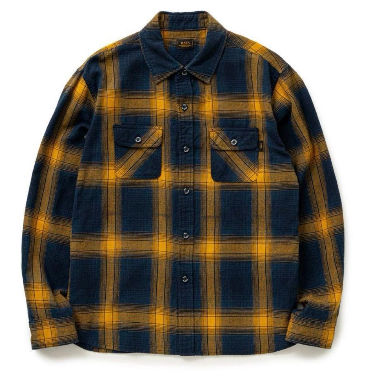 キムタクRATS COTTON LINEN CHECK SHIRT 