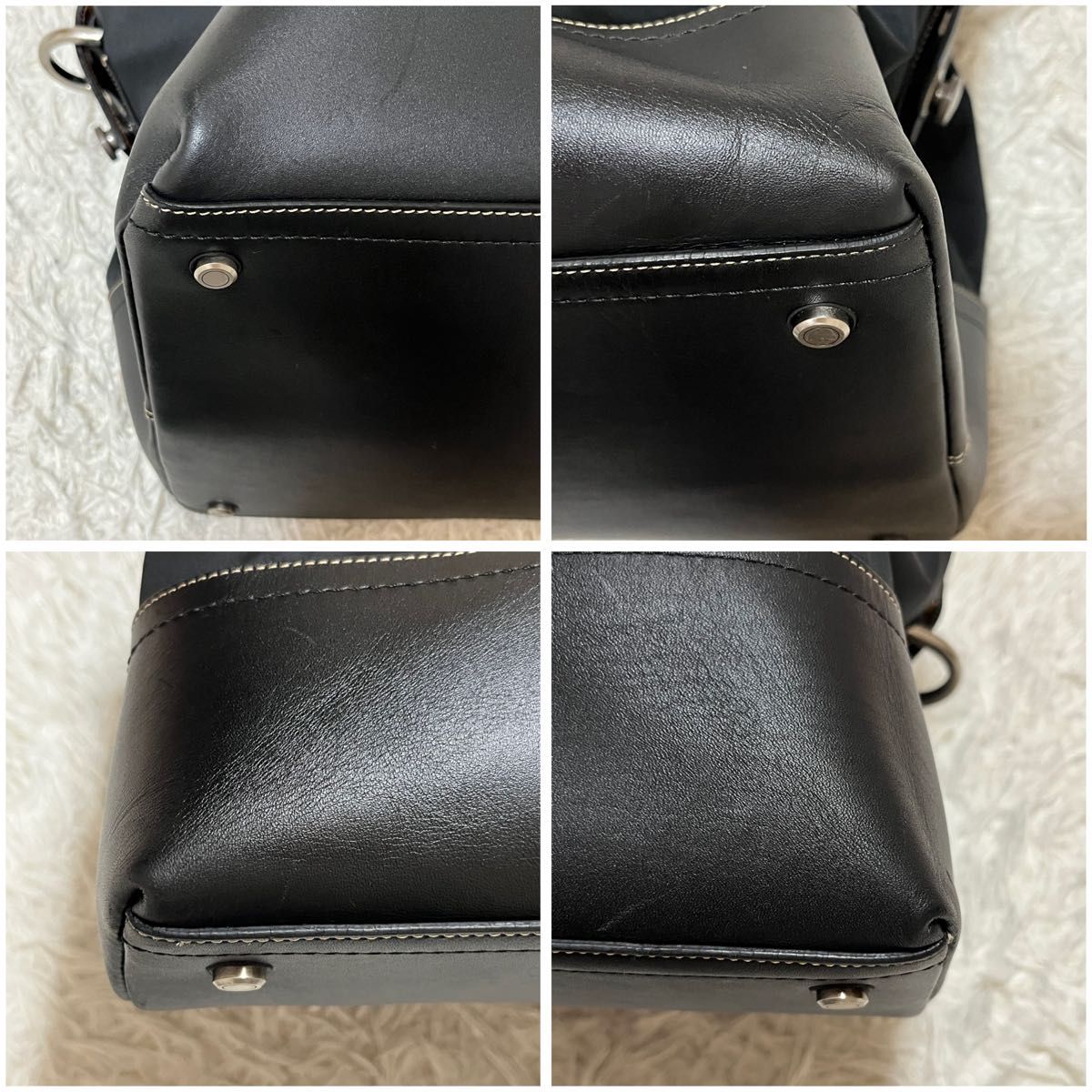 極美品 未使用級 COACH コーチ 2way ボストンバッグ 旅行バッグ 南京錠