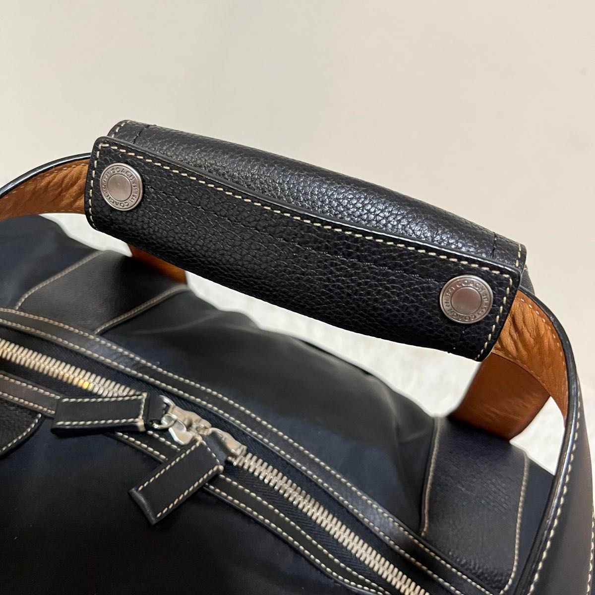 極美品 未使用級 COACH コーチ 2way ボストンバッグ 旅行バッグ 南京錠