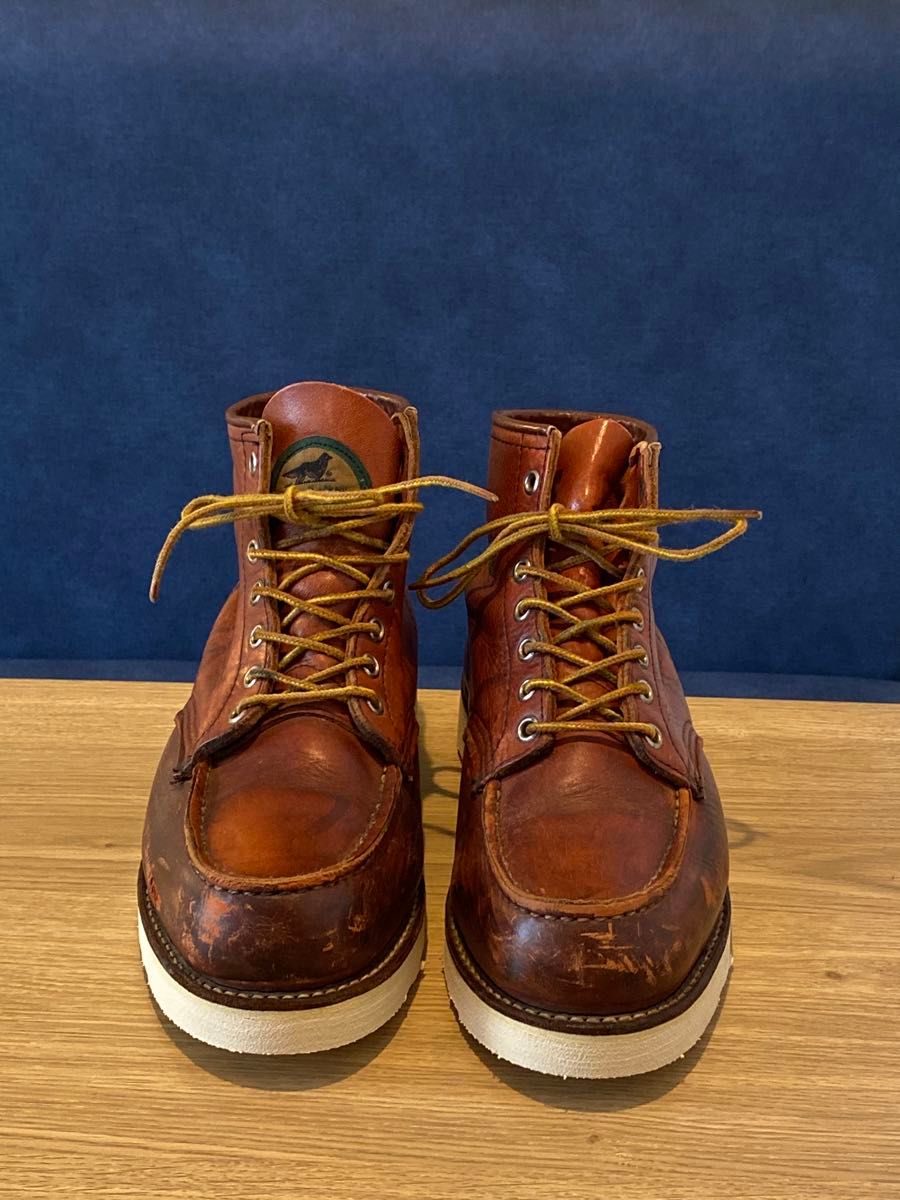 ソール新品】半円犬タグ 93年製 レッドウィング 875 US6 5E 赤茶