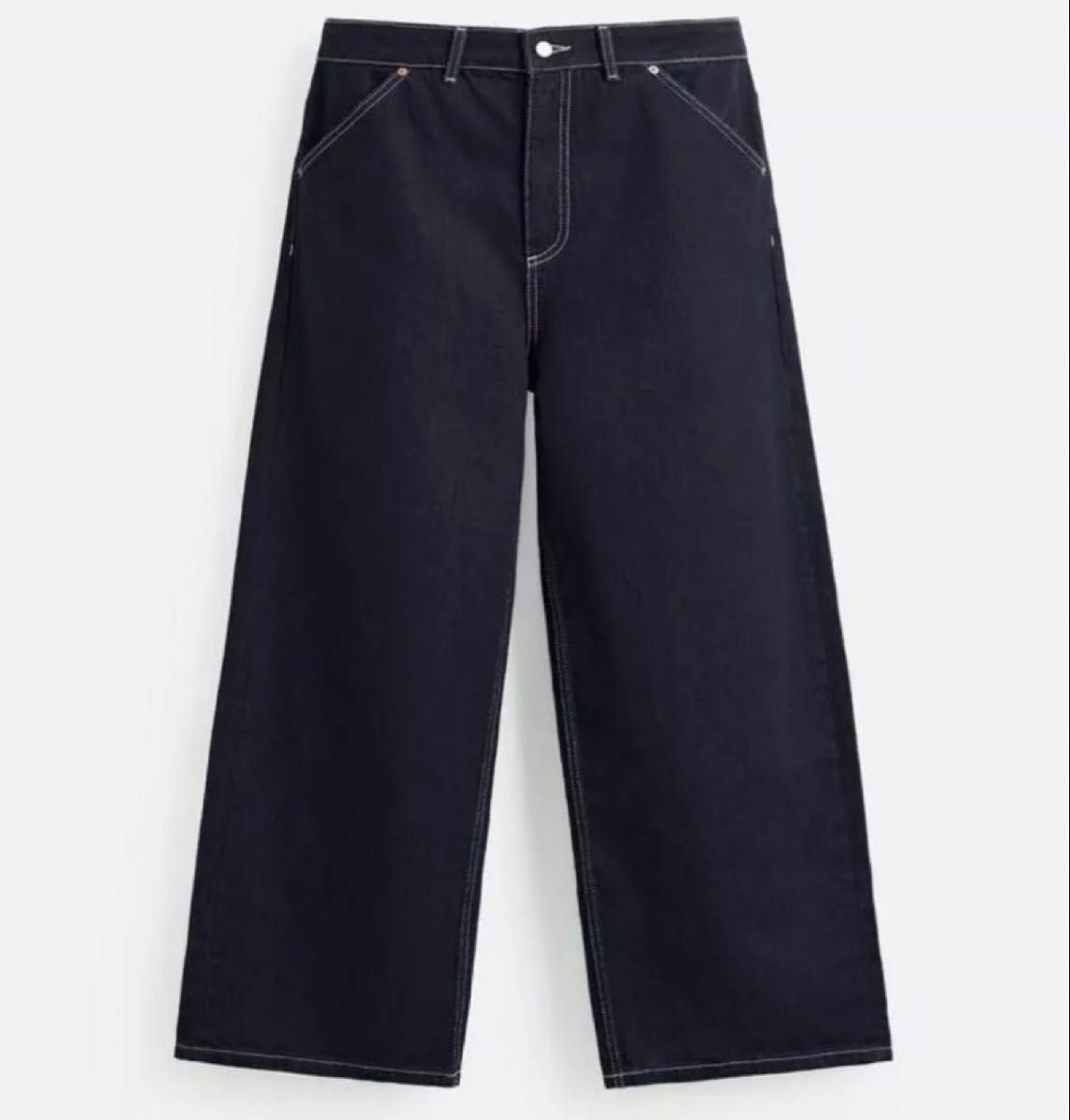 ZARAワイドレッグバギーデニムパンツ 完売品40(JP31) 最終価格｜Yahoo