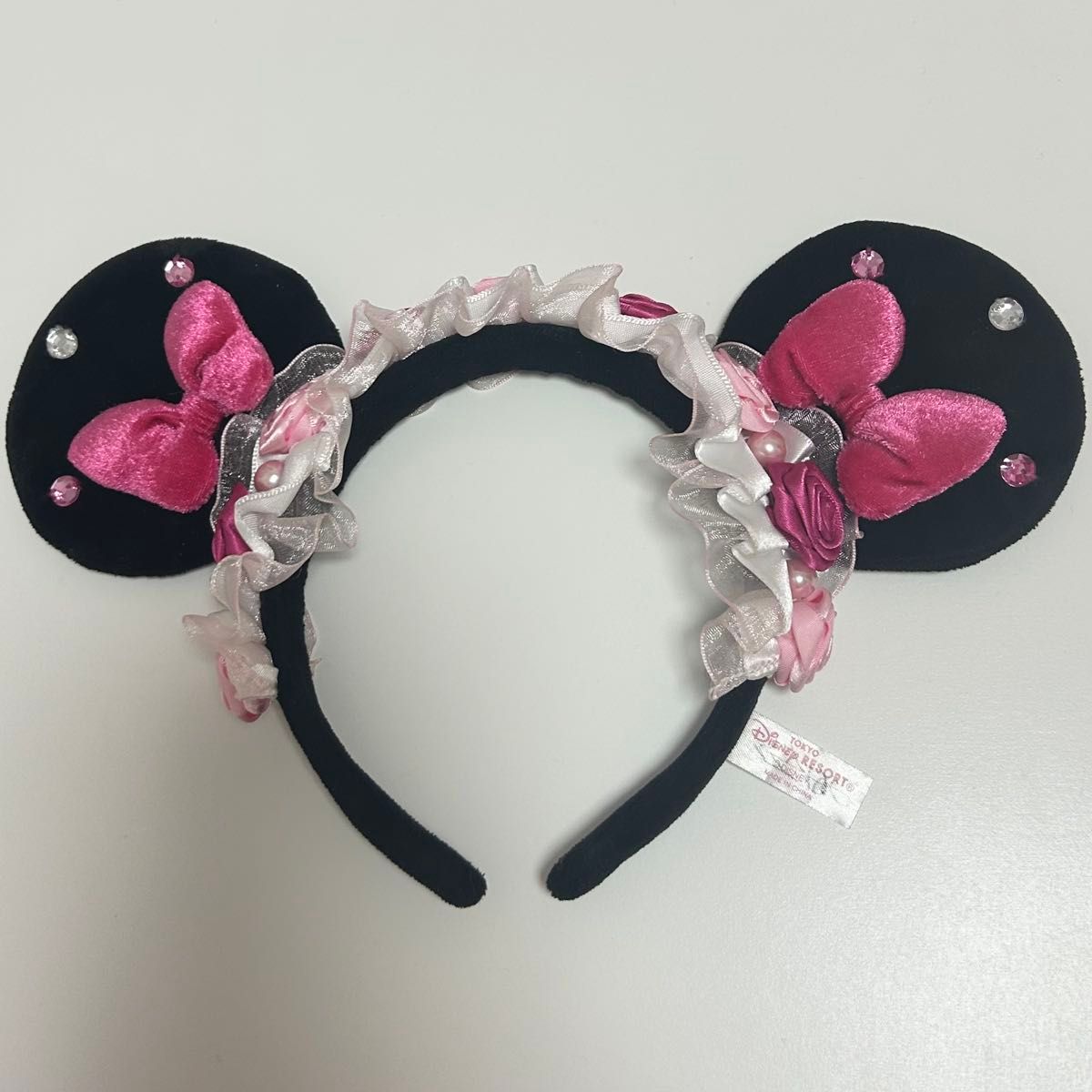 ディズニー カチューシャ ピンク 花 薔薇 ミニー ミニーちゃん｜Yahoo