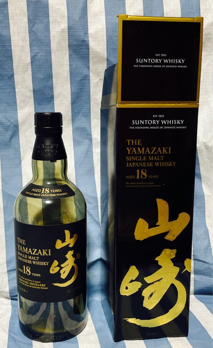 たまごっち食品・飲料・酒 - SUNTORY WHISKEY 山崎 18年 未洗浄空瓶 箱