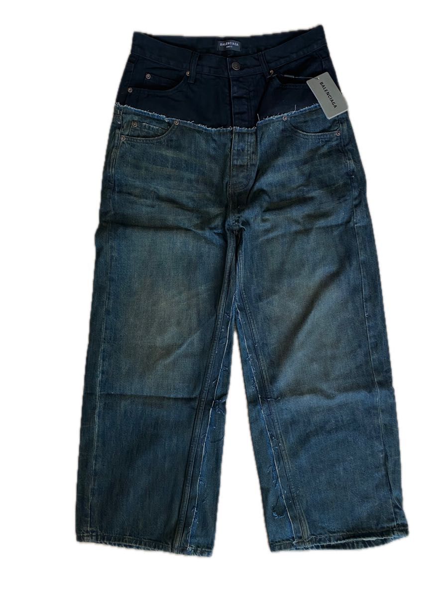 BALENCIAGA 24AW Cut Up Baggy Denim Pants カットアップ｜Yahoo