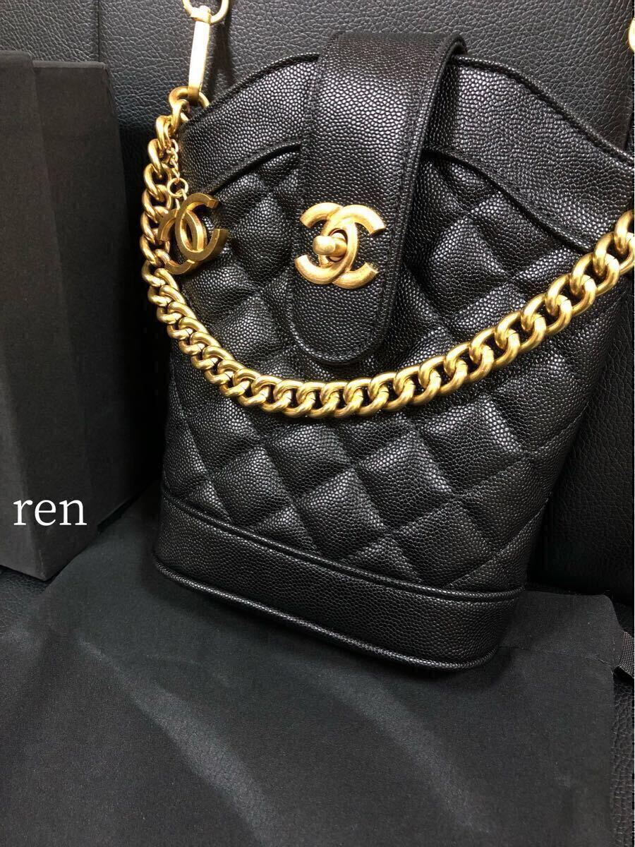 新品 CHANEL シャネル ノベルティ ショルダーバッグ ゴールドチェーン