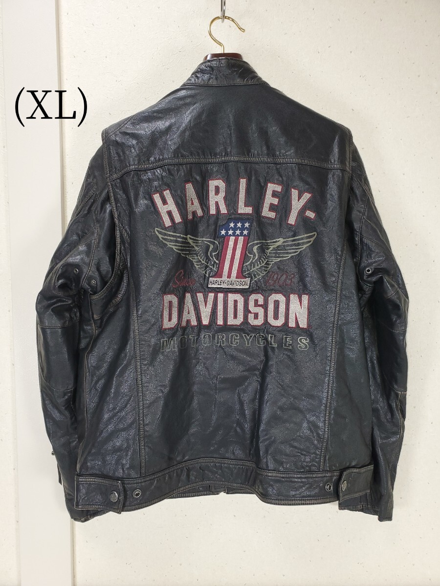美品 Harley Davidson ハーレーダビッドソン ヴィンテージ加工 ゴート