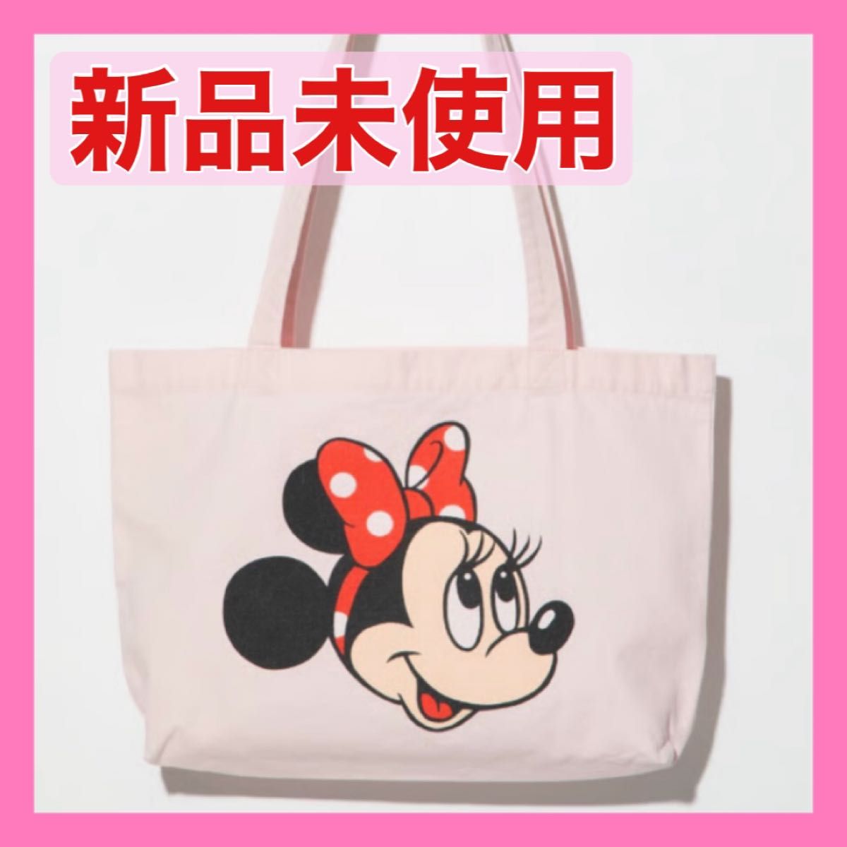 WCJ Disney / WIDE TOTE BAG(ミニー) WCJ ディズニー ピンク トート