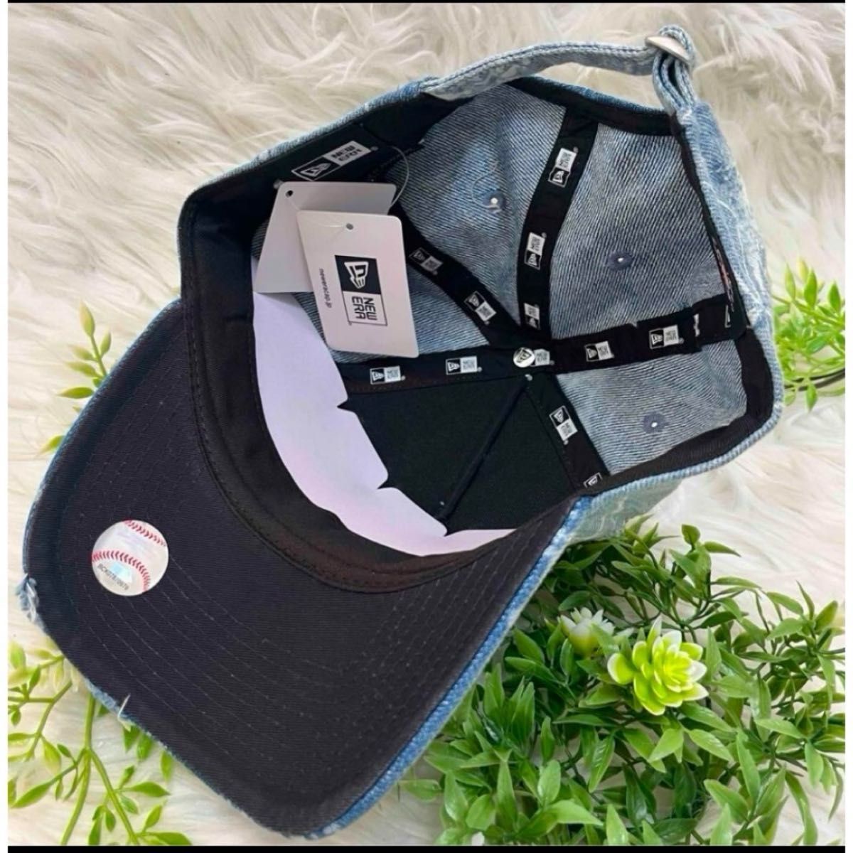 新品 NEWERA LA ニューエラ ダメージ デニム キャップ スナップバック