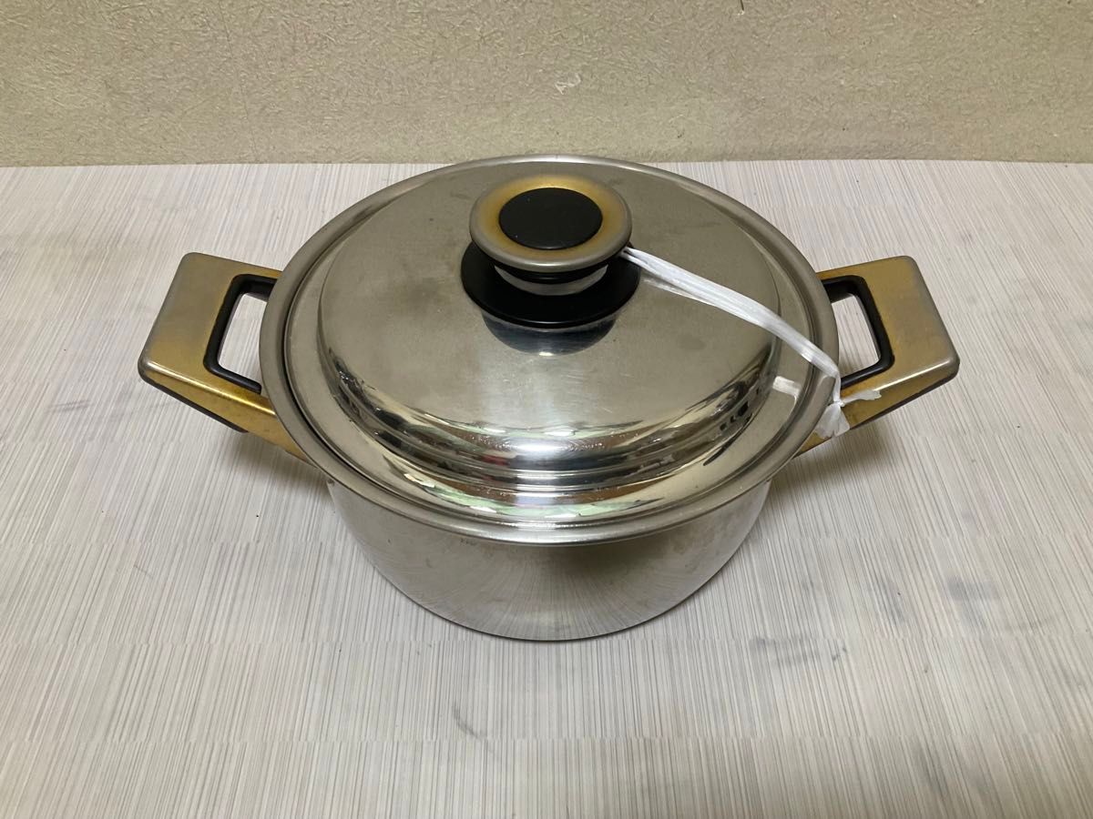 タッパーウェア レインボークッカー 19cm 寸胴鍋 両手鍋 ステンレス鍋