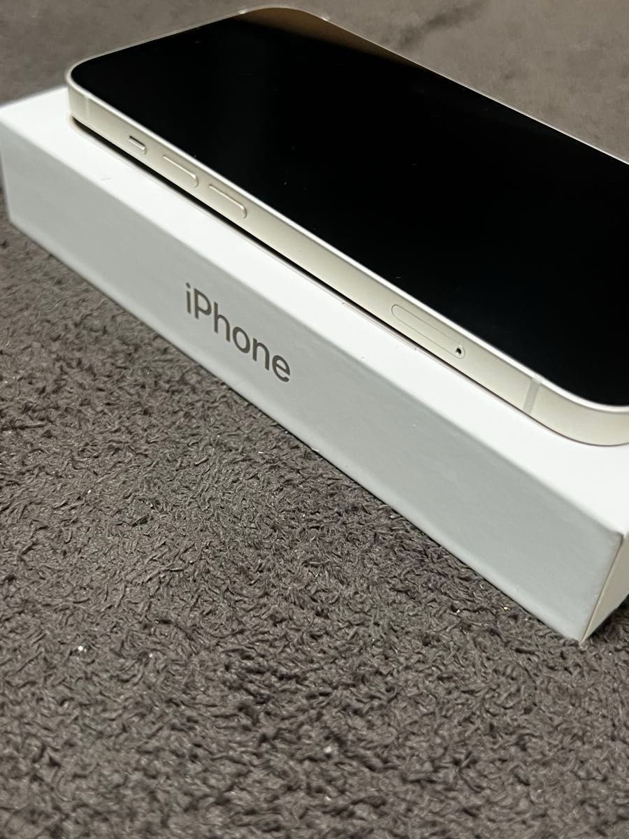 Apple】iPhone 13 128GB 本体 スターライト 箱 SIMピン Lightning
