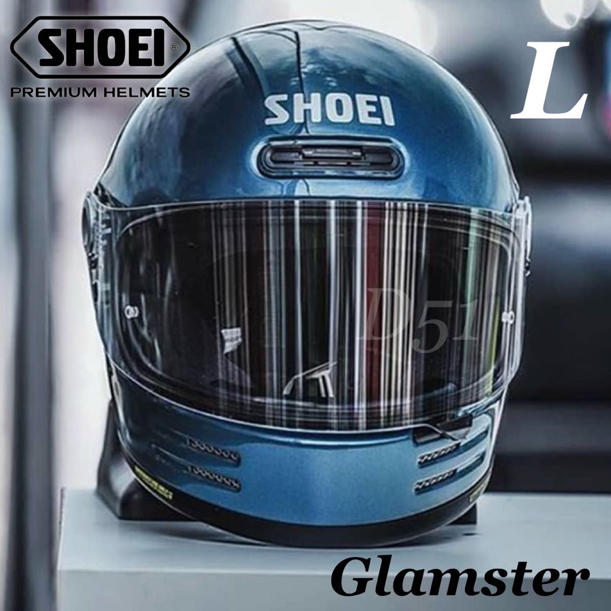 L】新品未使用 SHOEI Glamster ショウエイ グラムスター ラグナブルー