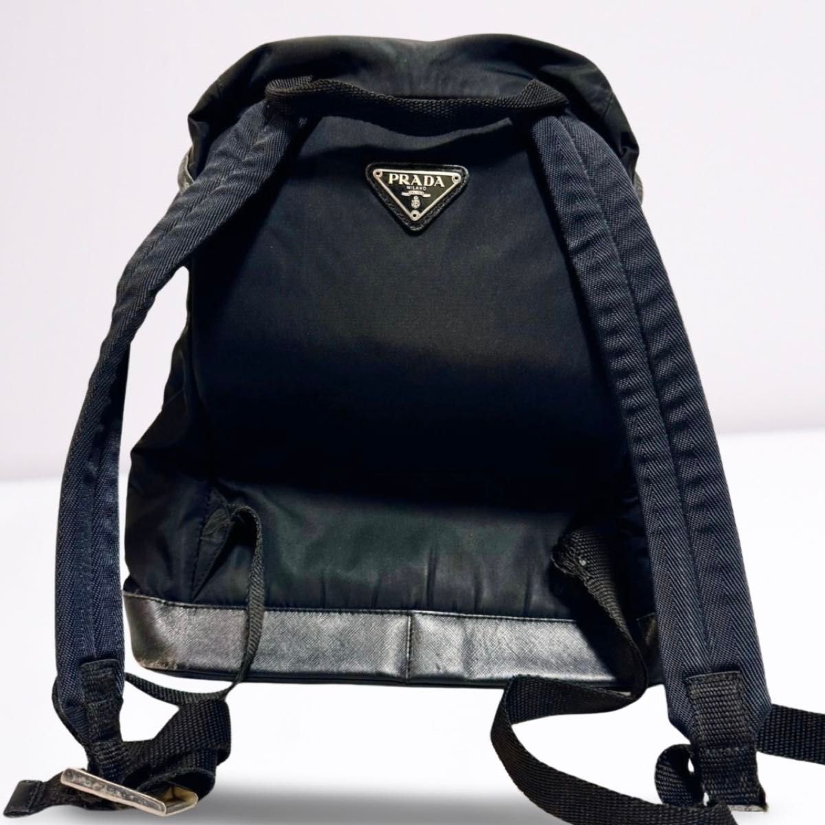 PRADA プラダ リュックサック バックパック ナイロン ブラック 三角