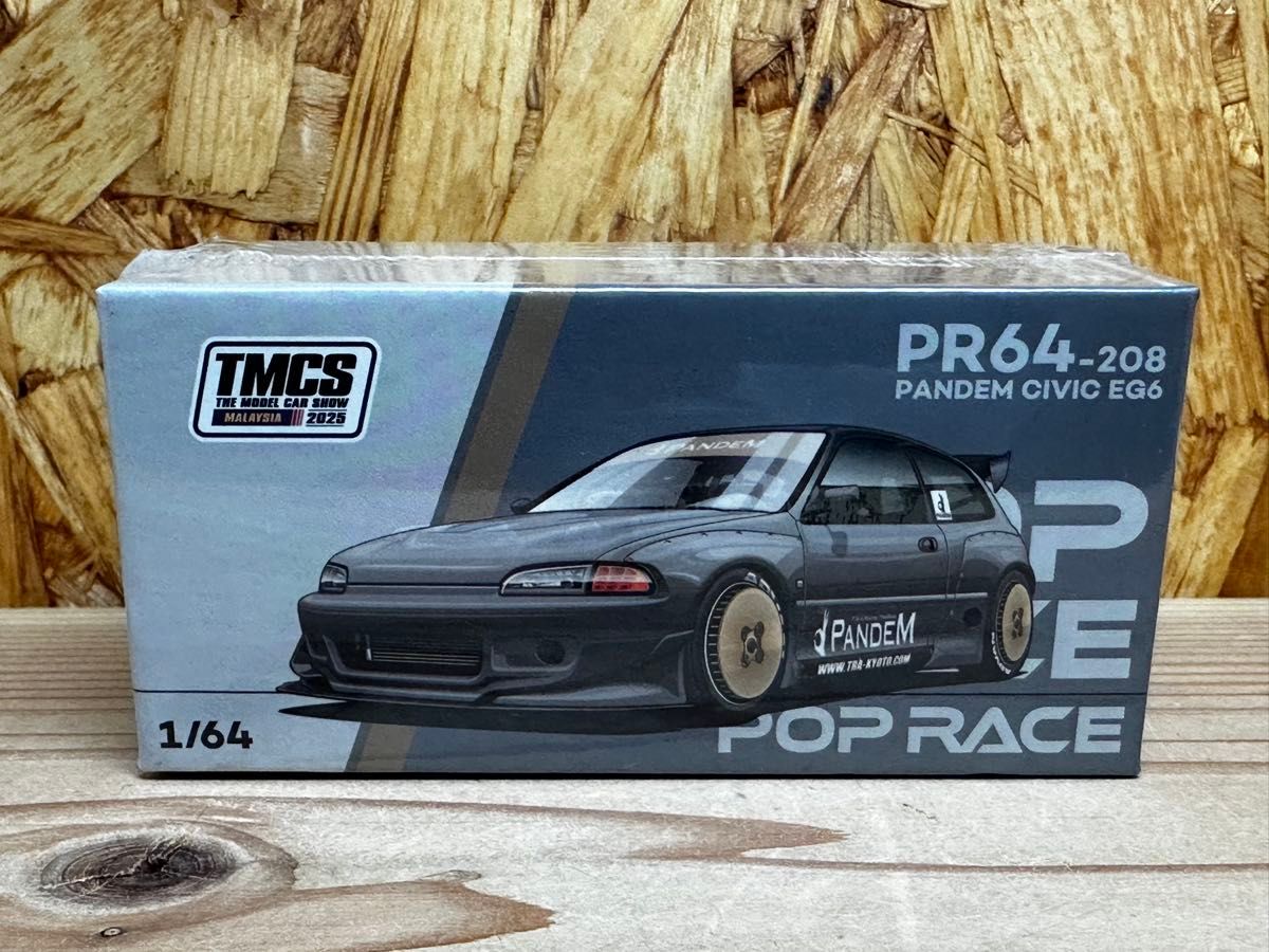 POP RACE 1/64 PANDEM CIVIC EG6 クロームブラック TMCS2025会場限定