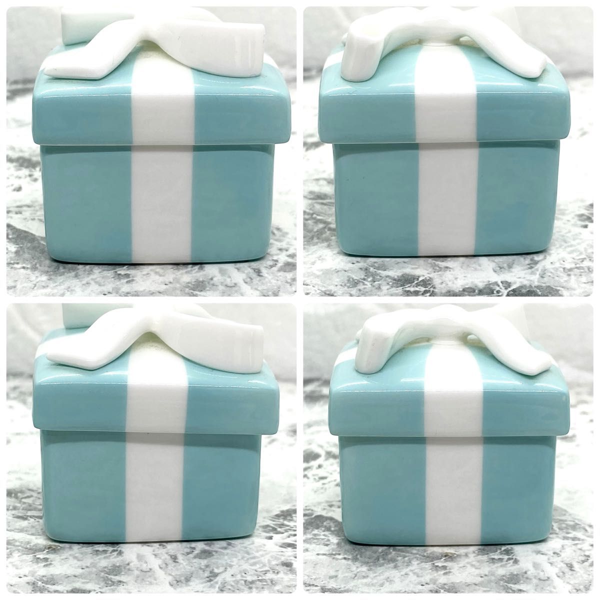 Tiffany & Co ティファニー ブルーボックス 陶器 小物入れ リボン付き