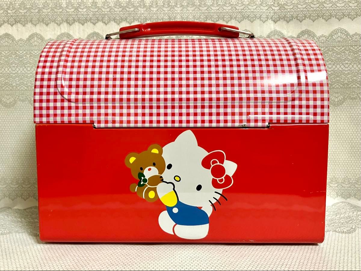 昭和キティちゃん トランクバッグ 缶BOX 1983年 当時物 SANRIO