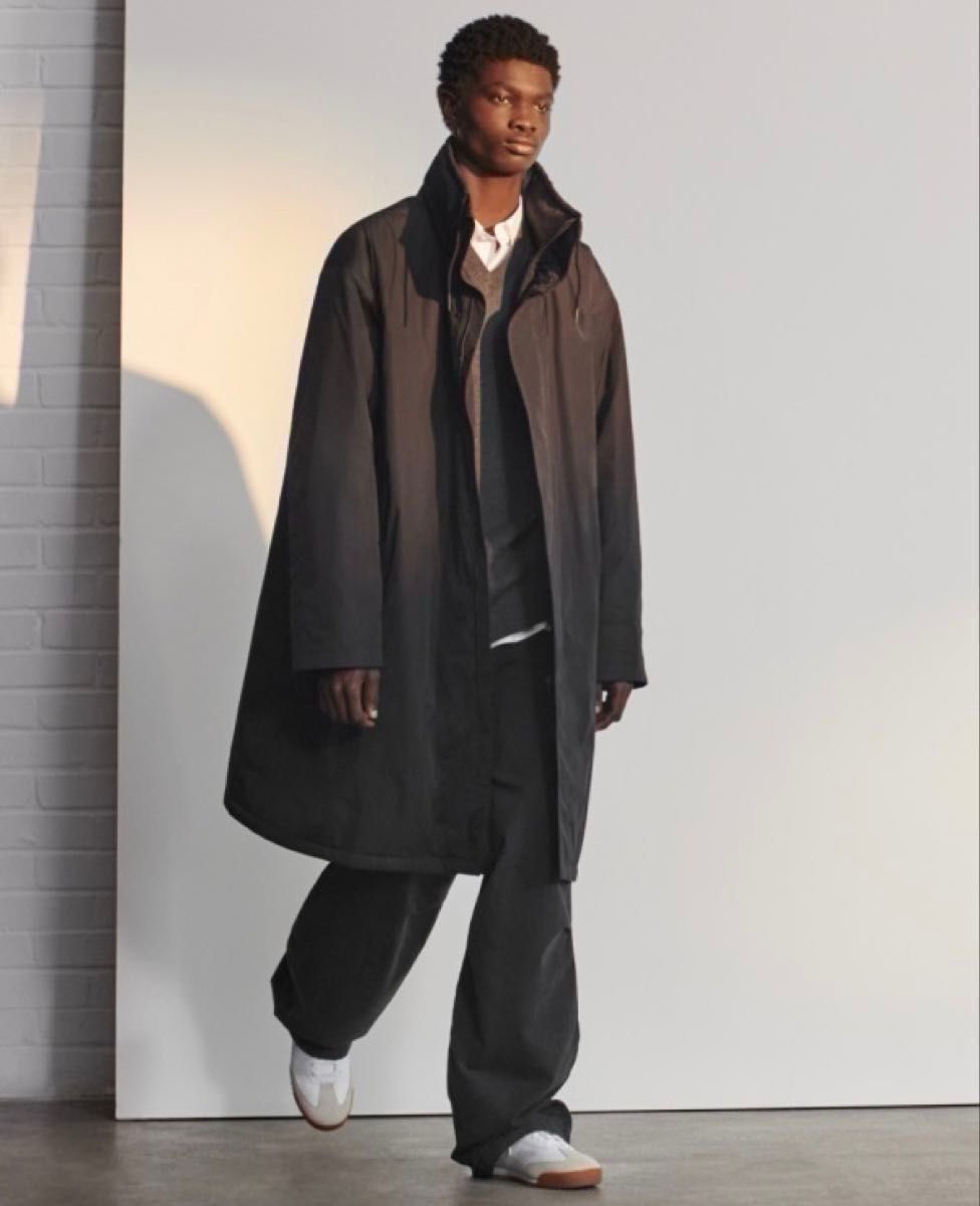 新品・未使用】UNIQLO C /ユニクロシー フーデッドコート 黒 Lサイズ