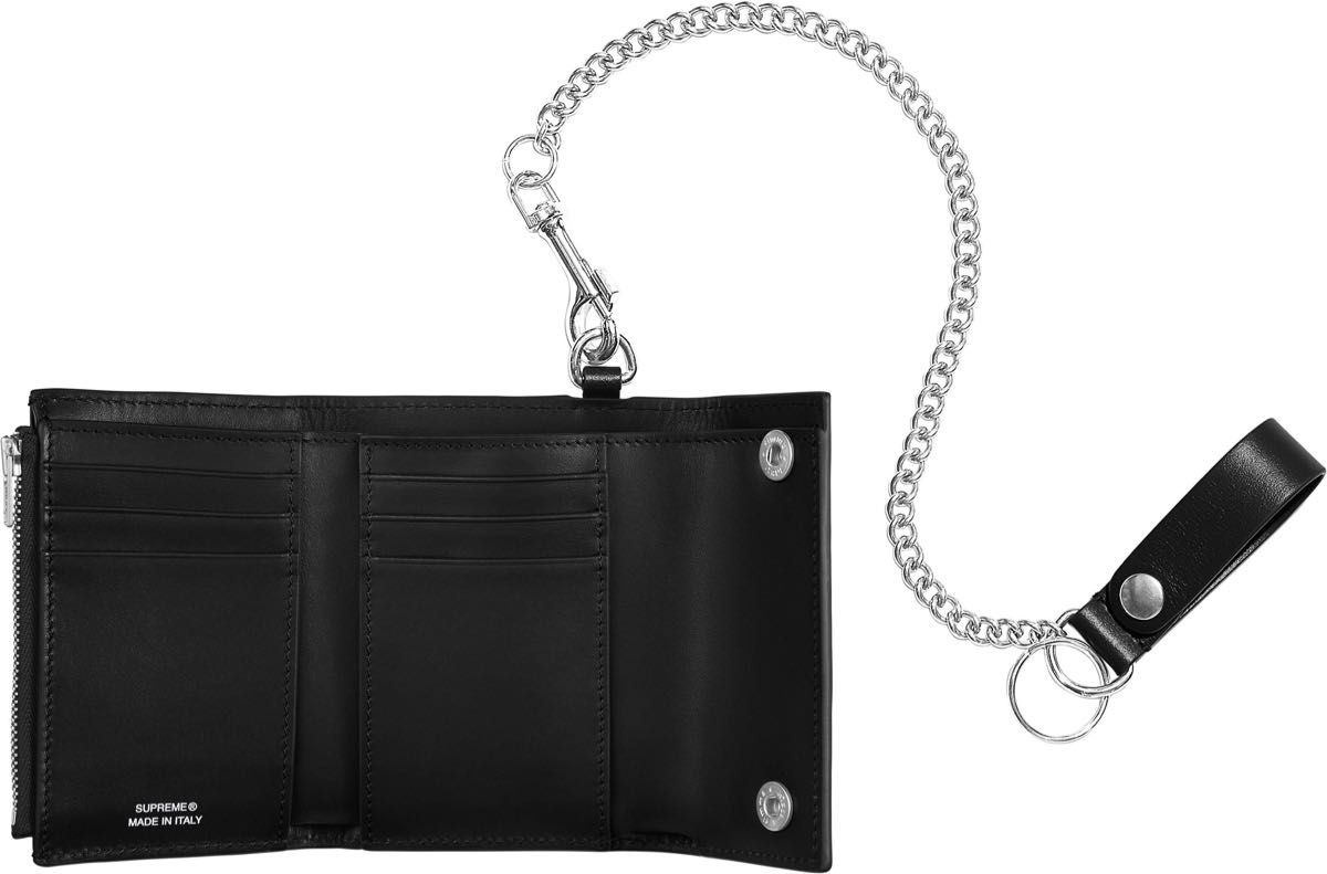 25SS Supreme Leather Chain Wallet レザーチェーンウォレット 財布