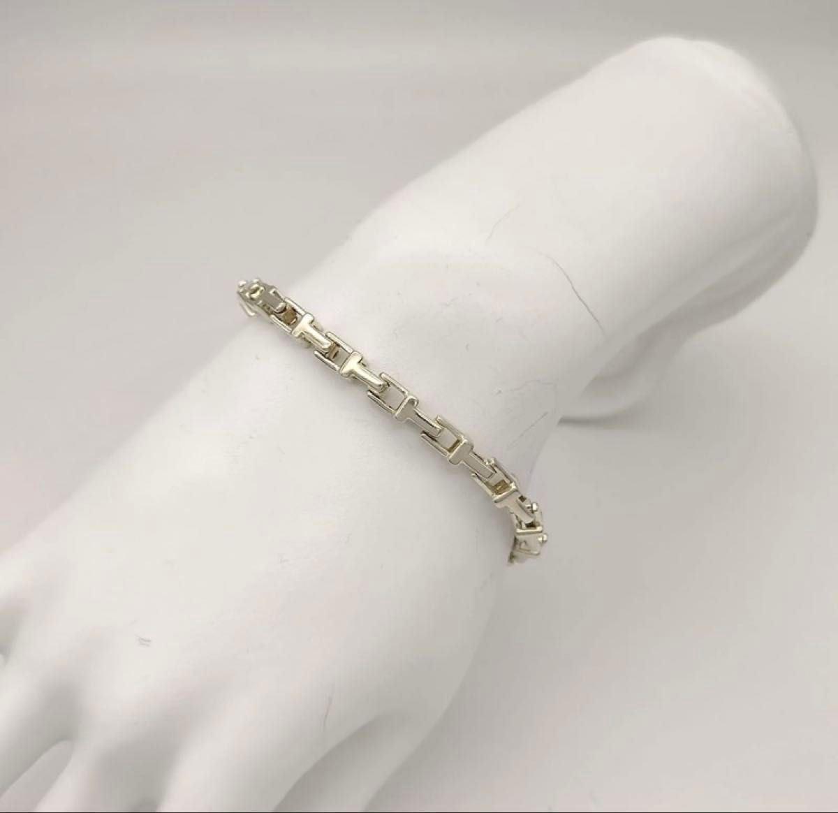廃盤 正規品 ティファニー Tiffany & Co Tナローチェーンブレスレット