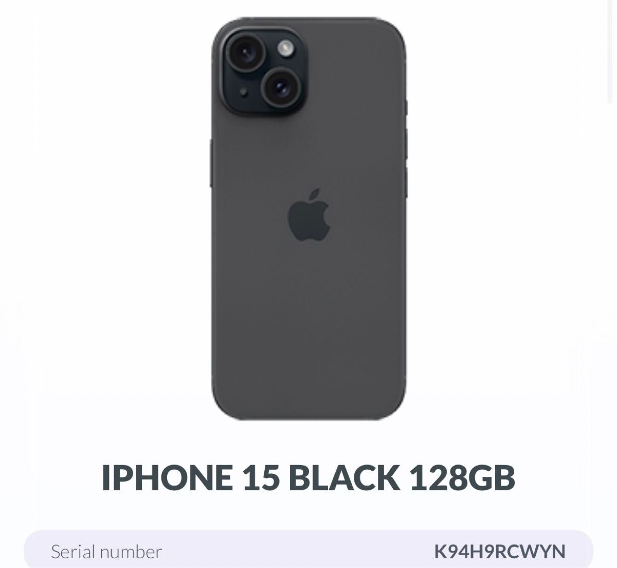 Apple iPhone 15 128GB ブラック ジャンク スマホ｜Yahoo!フリマ（旧