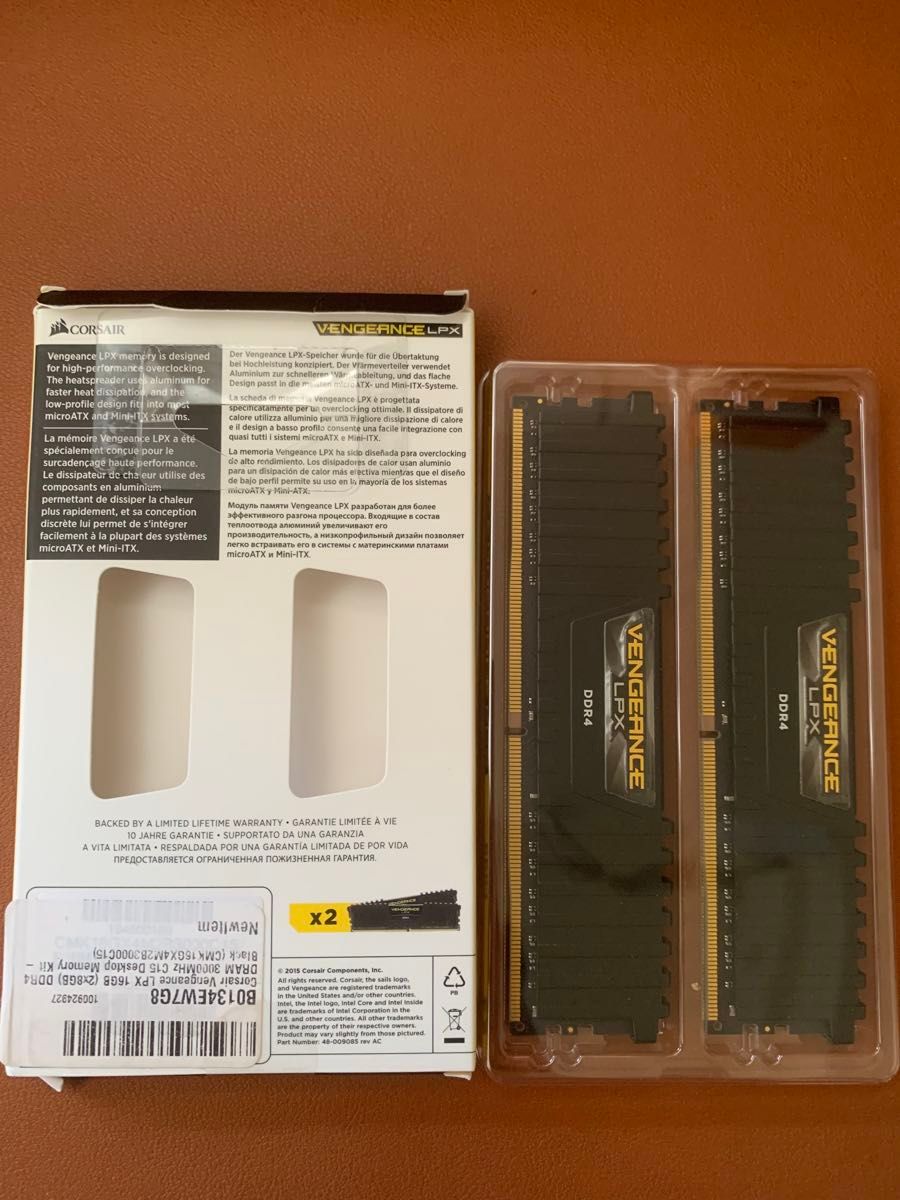 CORSAIR DDR4 VENGEANCE DDR4-3000Mhz 16GB [8GB×2枚] ①｜Yahoo