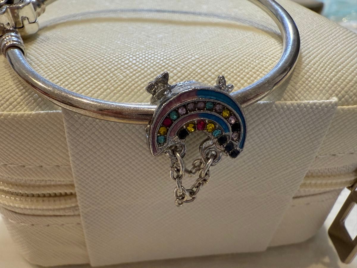 PANDORAシルバーブレスレット チャーム付き パンドラ｜Yahoo!フリマ