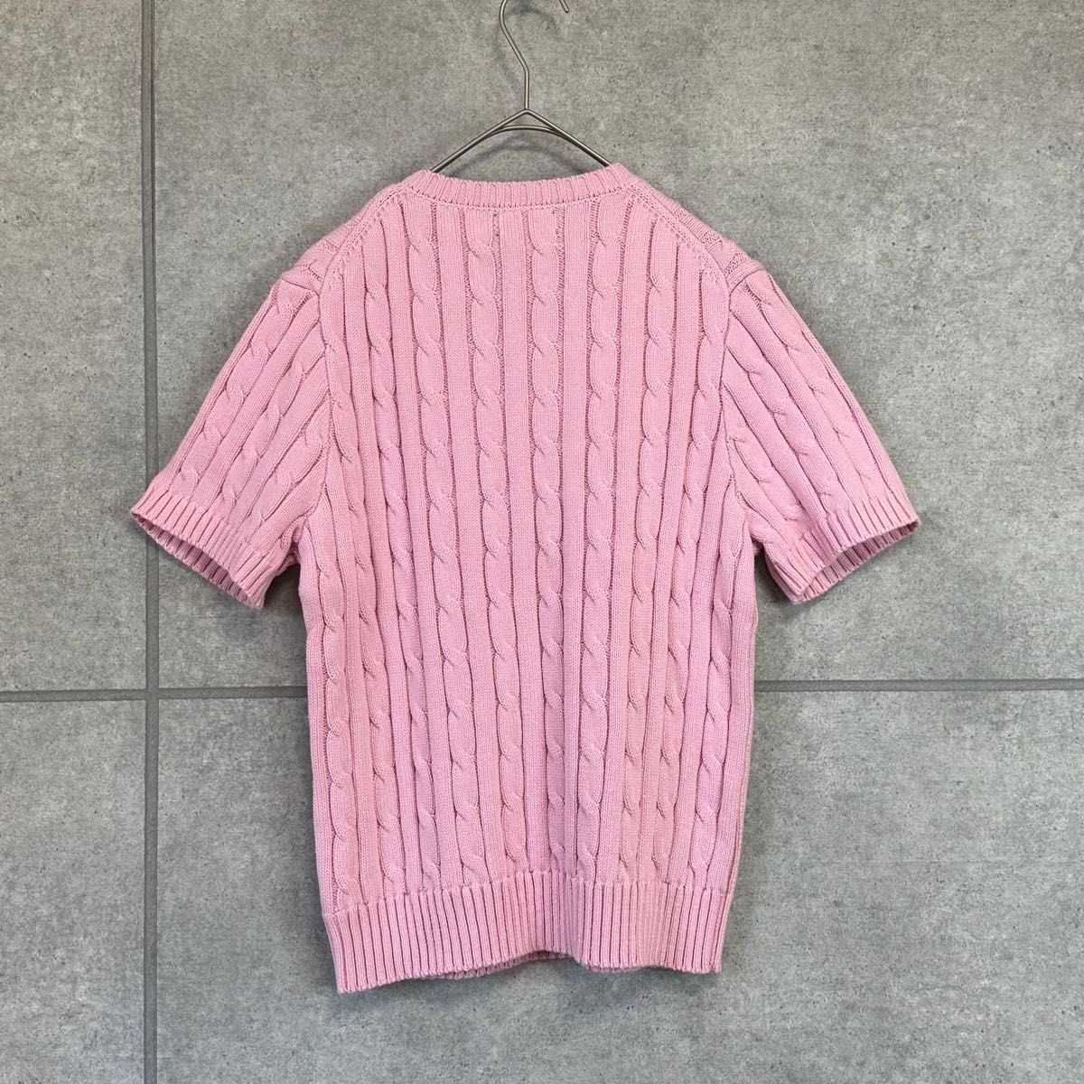 新品 POLO RALPH LAUREN ポロラルフローレン 半袖ケーブルサマーニット