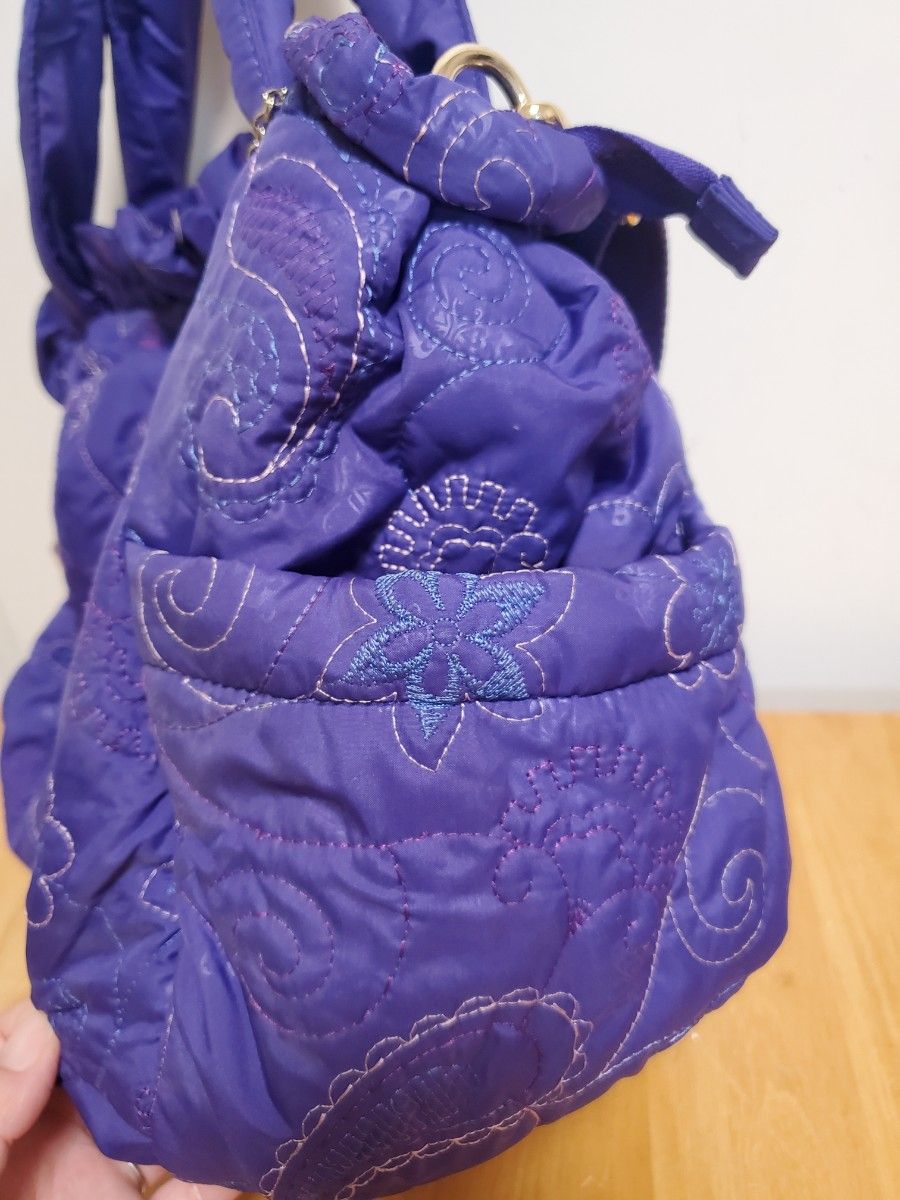 美品】アナスイ ANNA SUI 2Wayバッグ ショルダーバッグ チャーム付き