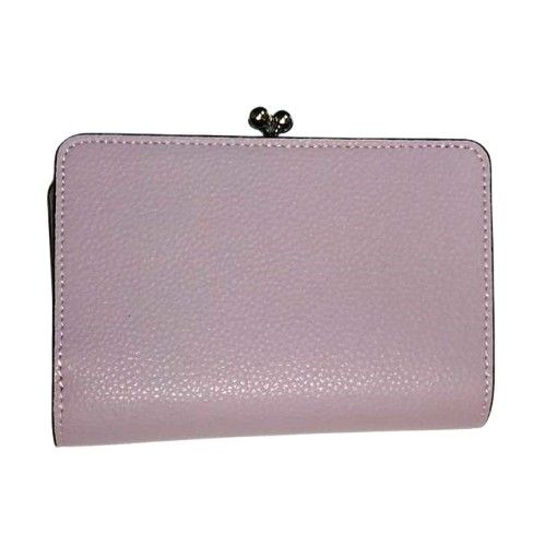 COACH 新品 紫 キスロック 二つ折り財布 コーチ パープル 折り財布