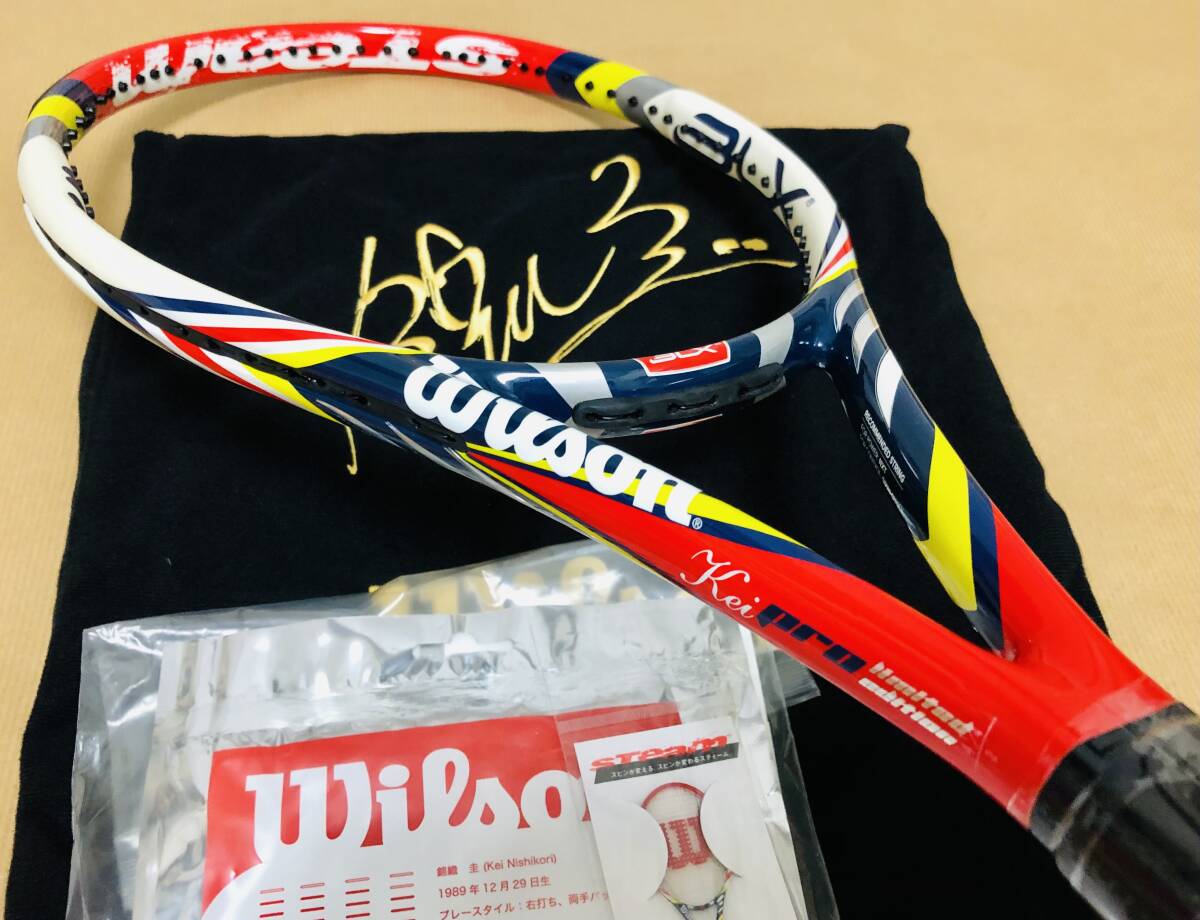 未使用 700本限定 錦織圭使用同一スペック Wilson STeam PRO with KEI