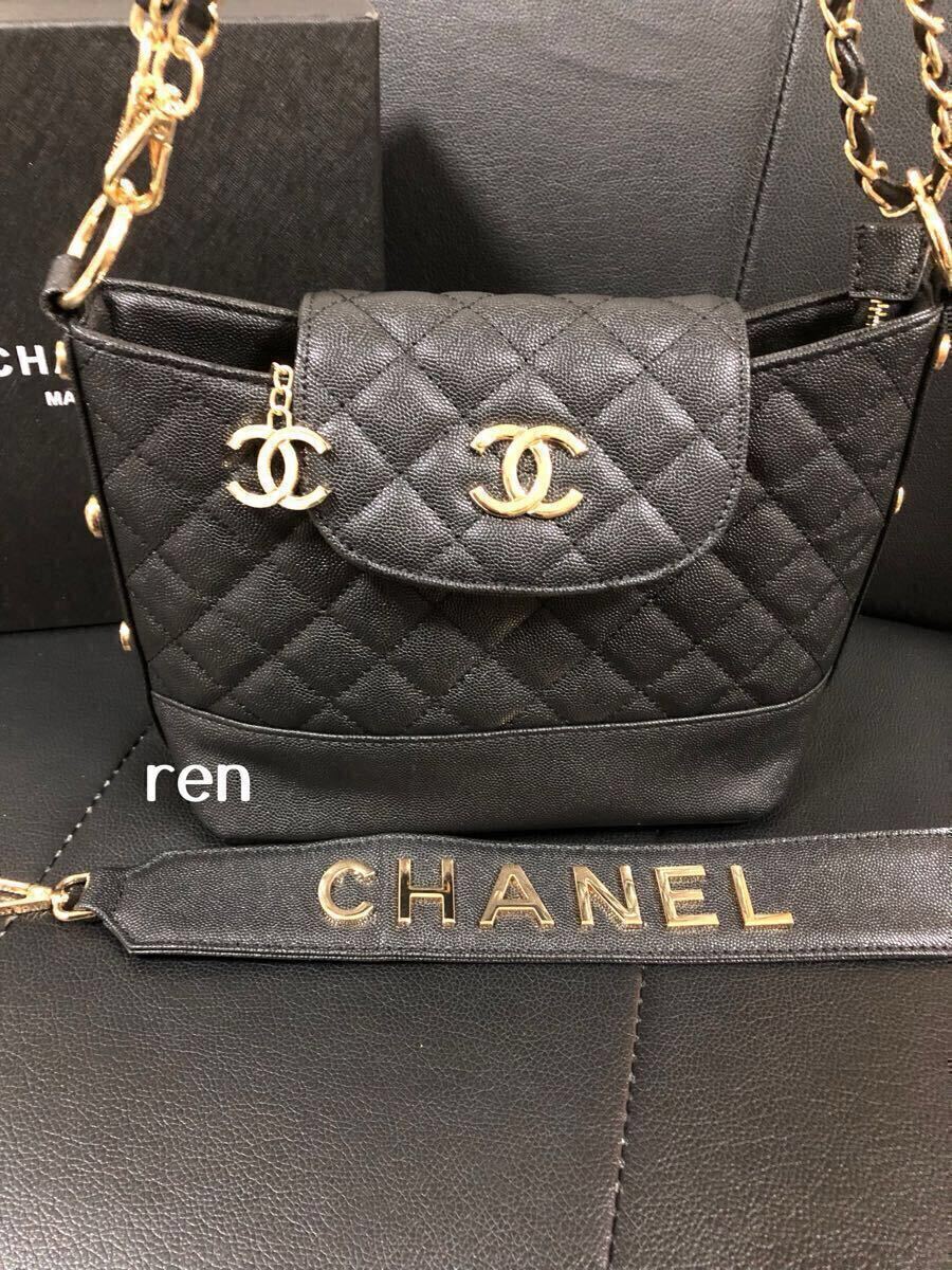新品 CHANEL シャネル ノベルティ ショルダーバッグ ゴールドチェーン