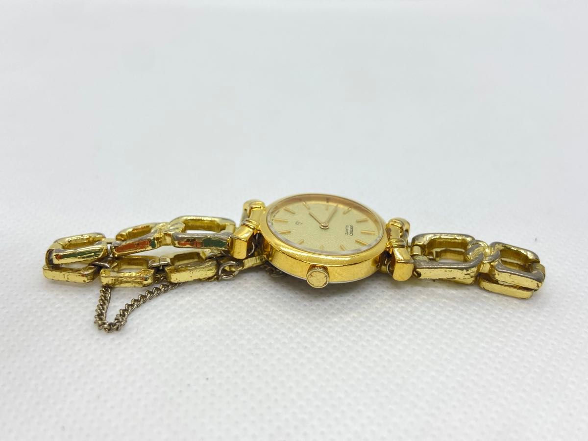 稼働品】電池交換済み SEIKO レディース腕時計 1400-0360 SGP ゴールド