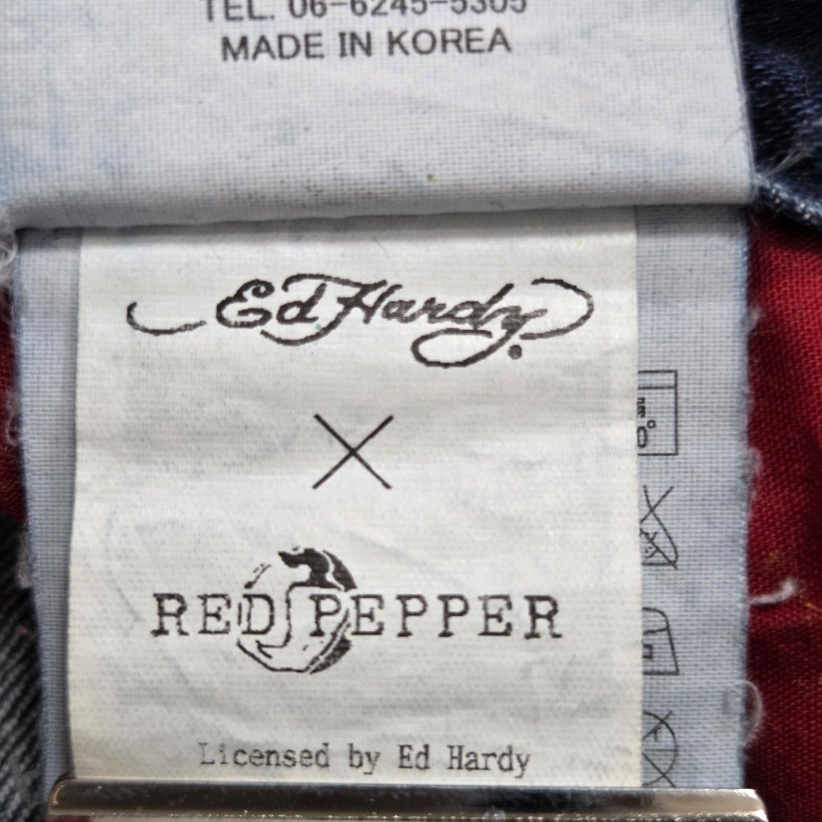 Ed Hardy×Red Pepper エドハーディー レッドペッパー 刺繍 デニム 羽