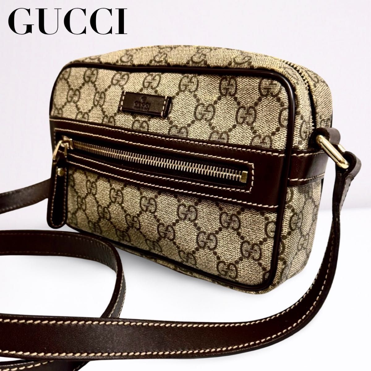 GUCCI グッチ ショルダーバッグ カメラバッグ GGスプリーム 201447
