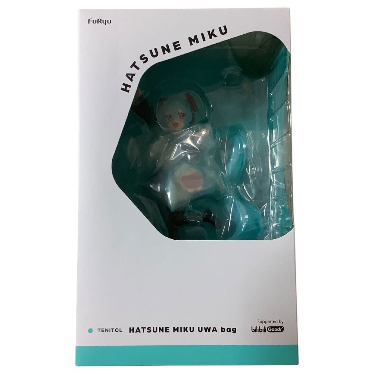 新品未開封品】 TENITOL 初音ミク UWA ふわふわ可愛い笑顔バッグ