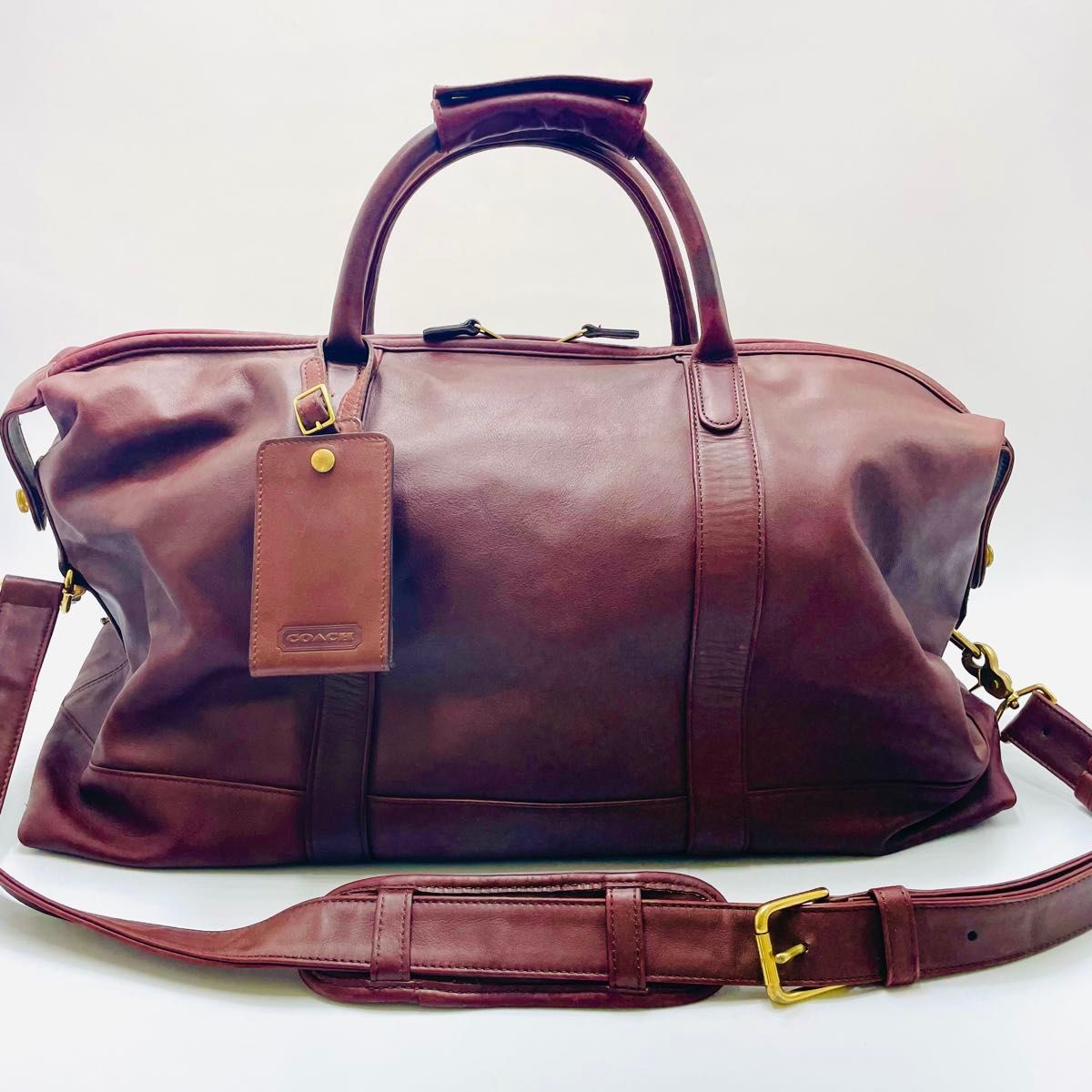 COACH オールドコーチ ボストンバッグ 0502 レザー ブラウン系 旅行
