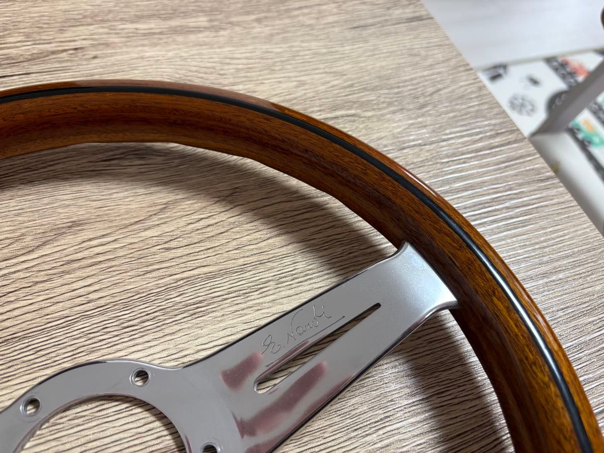 美品】NARDI ナルディ クラシック ウッド ステアリング 【当時物