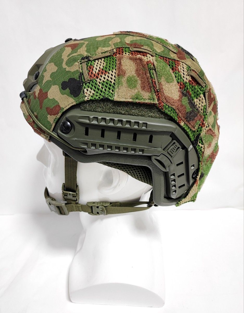 NIJ IIIA レベル3A対応 自衛隊迷彩 Fast型 防弾ヘルメット カバー