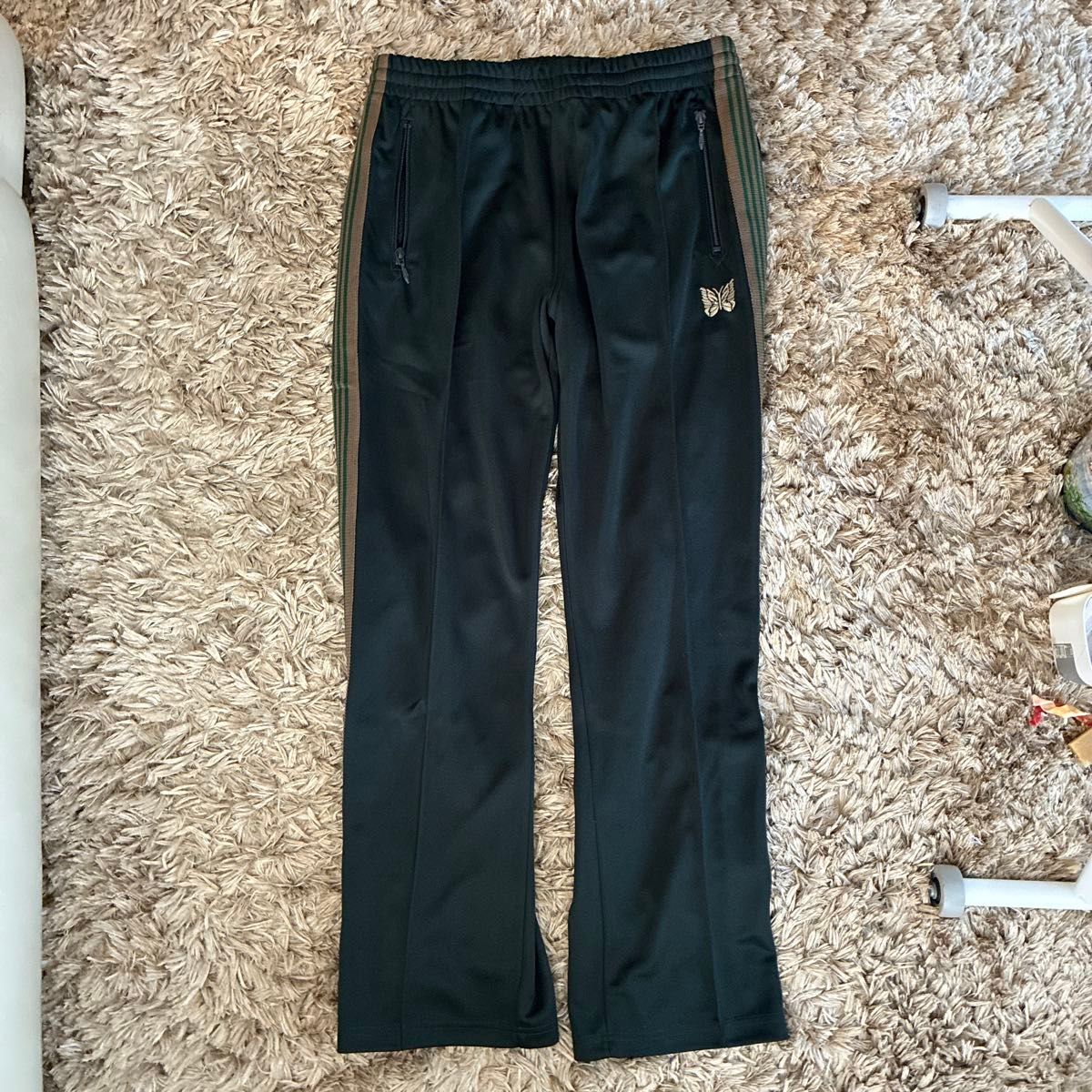 新品未使用］Needles ニードルス トラックパンツ ダークグリーンL