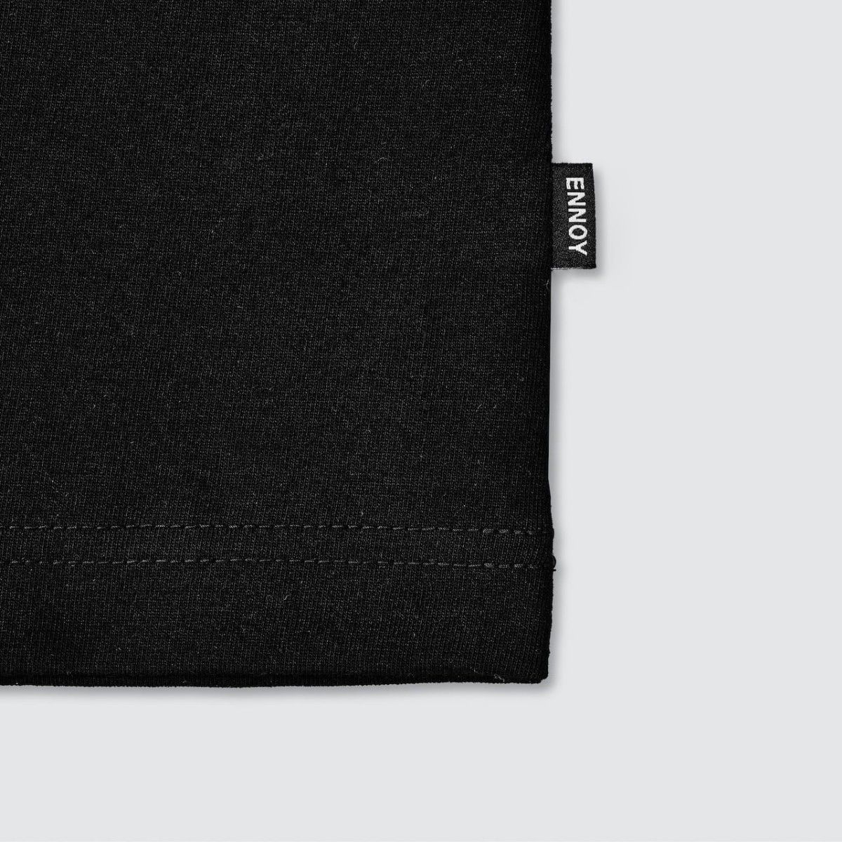 ENNOY POCKET & CREW 2PACK SS T-SHIRT (BLACK) XXL エンノイ