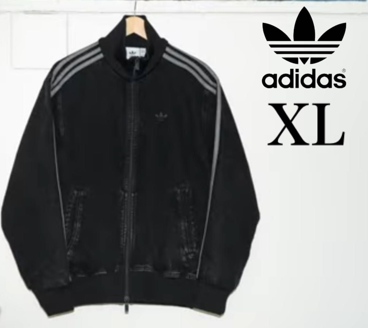 新品XL】アディダス アディカラーデニムジャケット ファイヤーバード