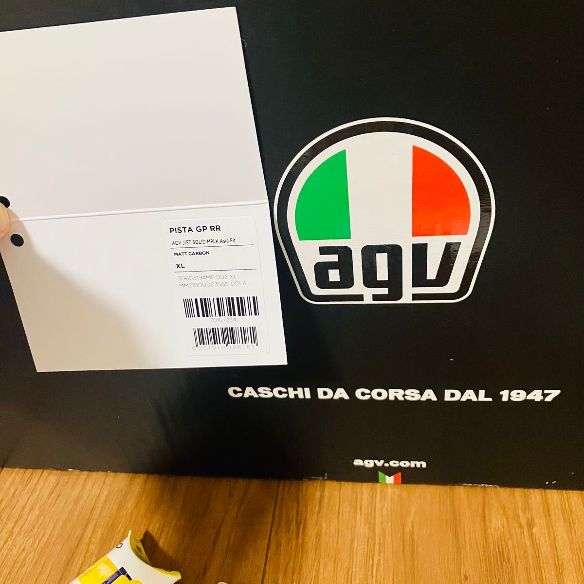 値下げ【美品】AGV PISTA GP RR Asian Fit MATTCARBON 純正ゴールド