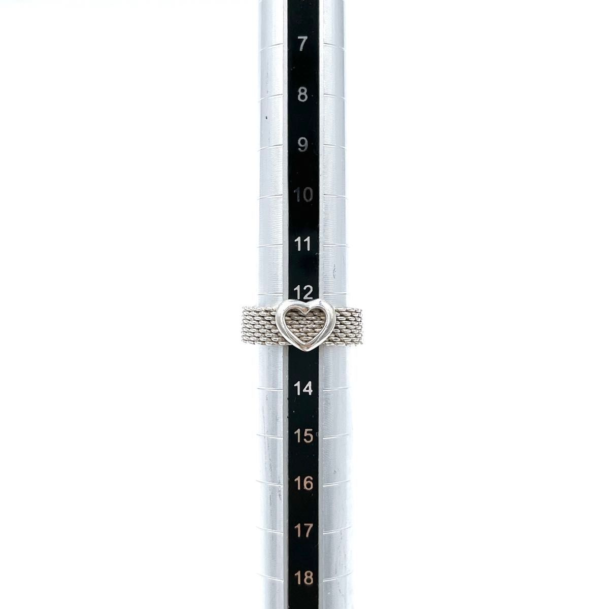 TIFFANY Co ティファニー サマセット メッシュ ハート シルバー リング