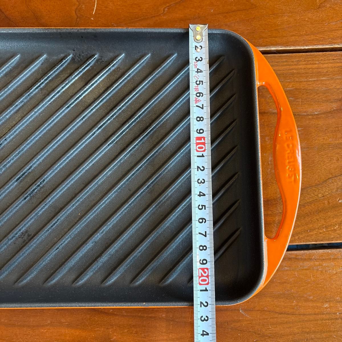 再出品可 LE CREUSET ル・クルーゼ グリルパン オレンジ｜Yahoo!フリマ