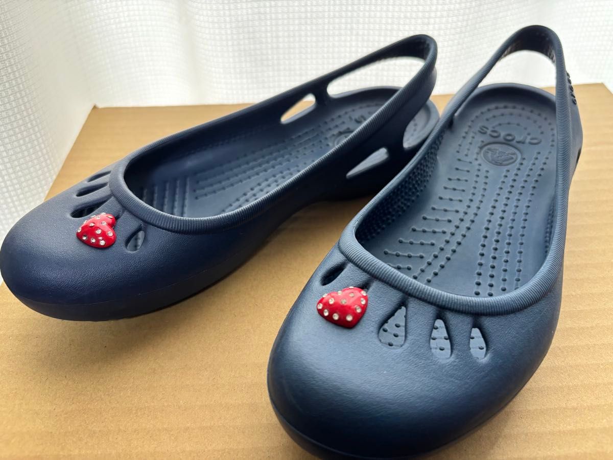 廃盤品 クロックス crocs マリンディ フラットシューズ サンダル W6