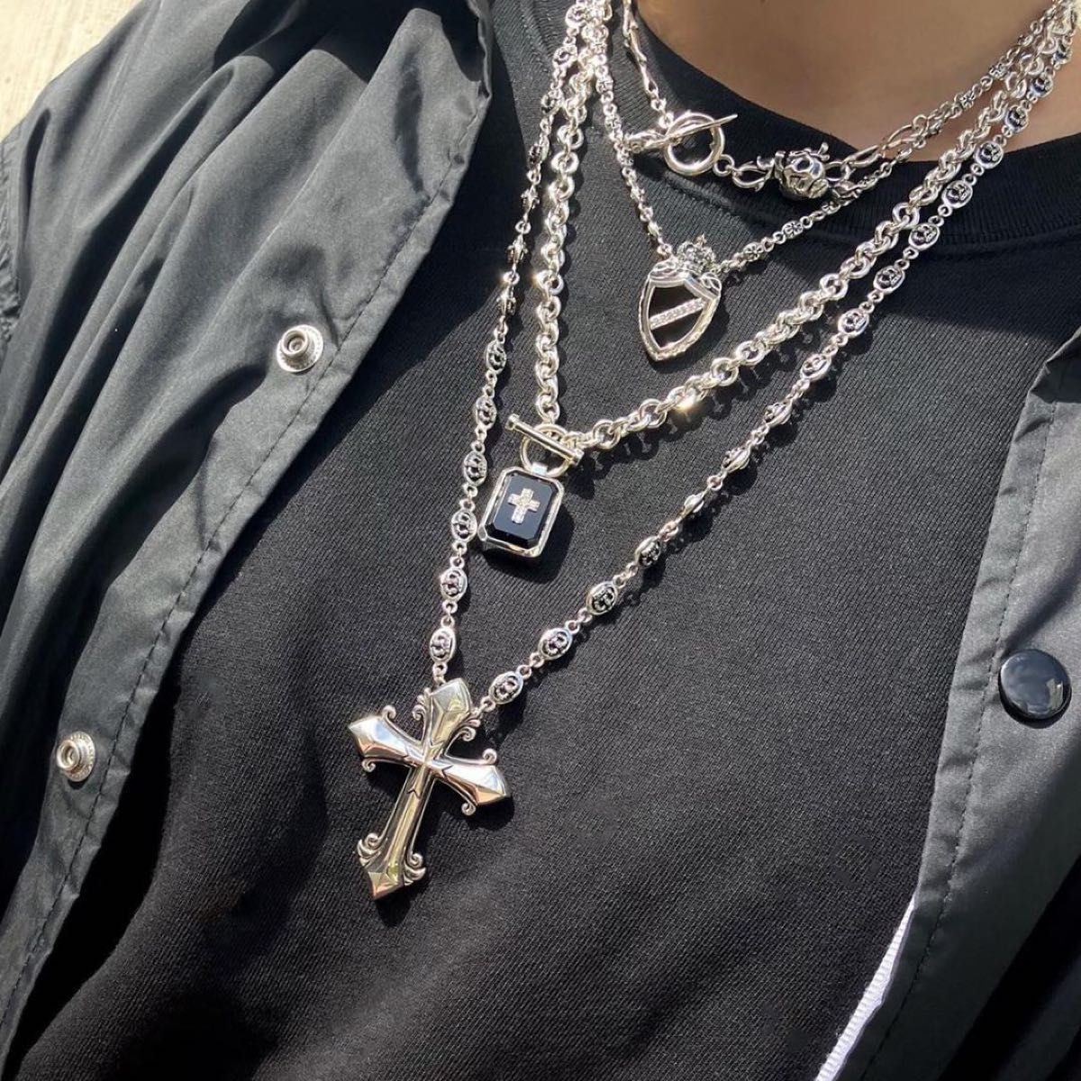 定価9 8万 Justin Davis（ジャスティンデイビス）特大クロスネックレス