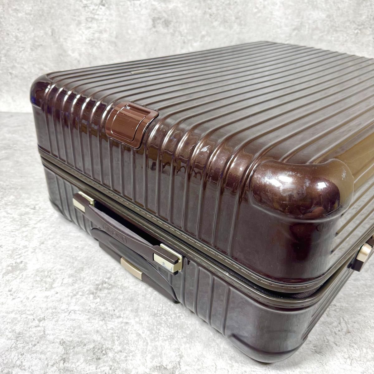 104L】RIMOWA サルサデラックス グロスブラウン 4輪 キャリーケース