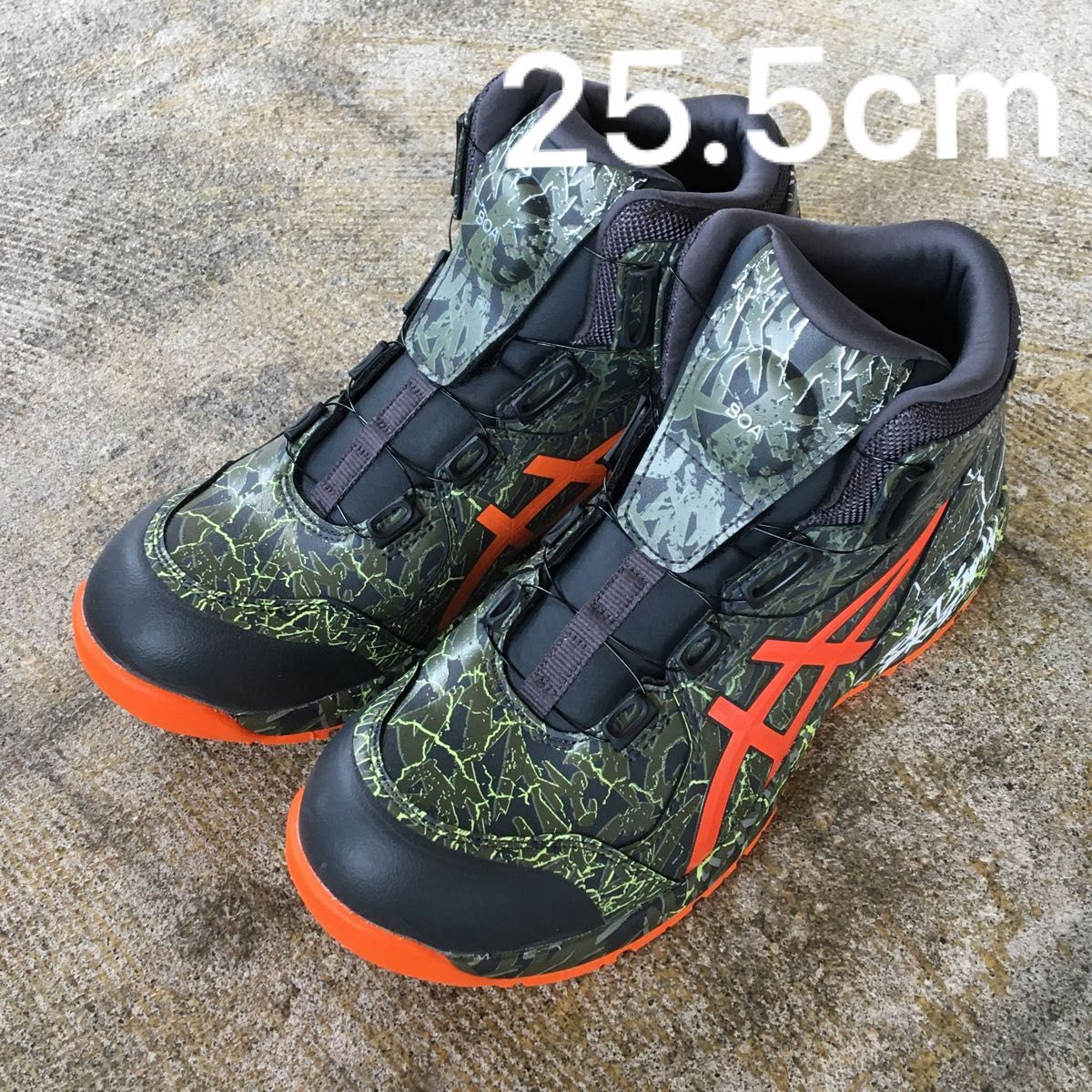 25 5cm アシックス ASICS 安全靴 CP-304 マグマ 限定カラー 新品 未